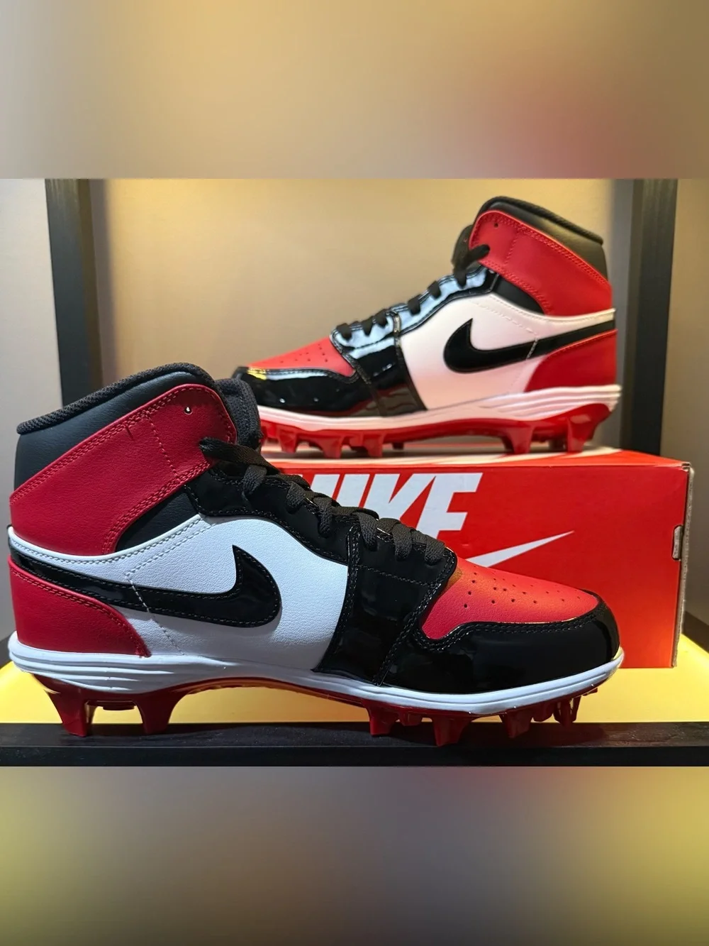 NEW | Jordan 1 Mid Football/Lacrosse Cleats | Size 9 | NO BOX